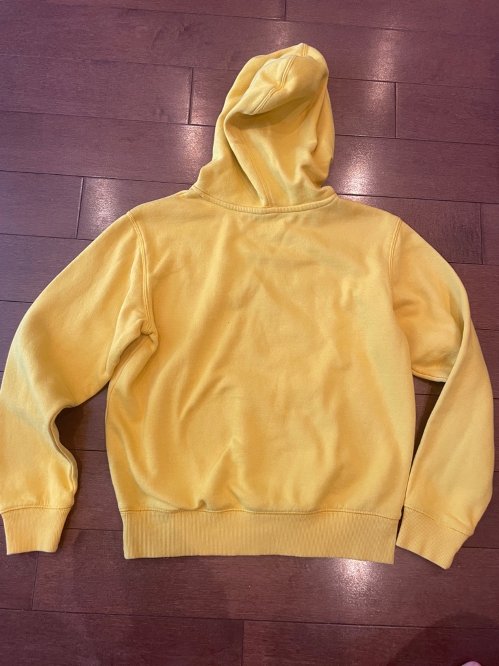 Champion Yellow Pullover Hoodie with Script Logo - Picture 5 of 5